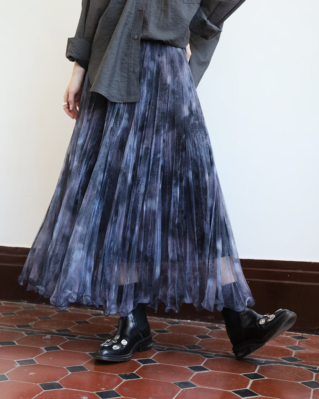 Mesh  Layered Skirt  (2 Colors)
