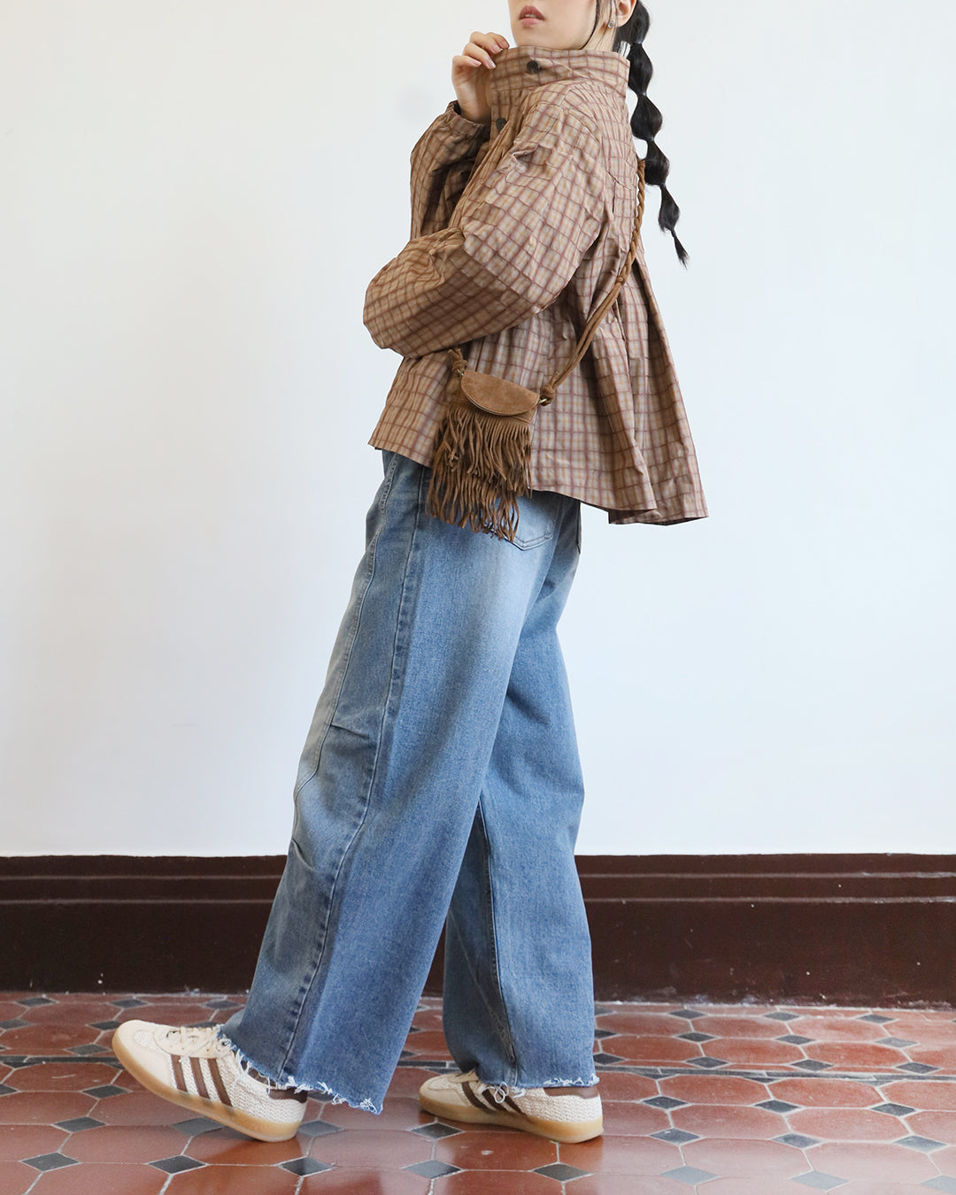 Structured Barrel Jeans (Size S-XL)