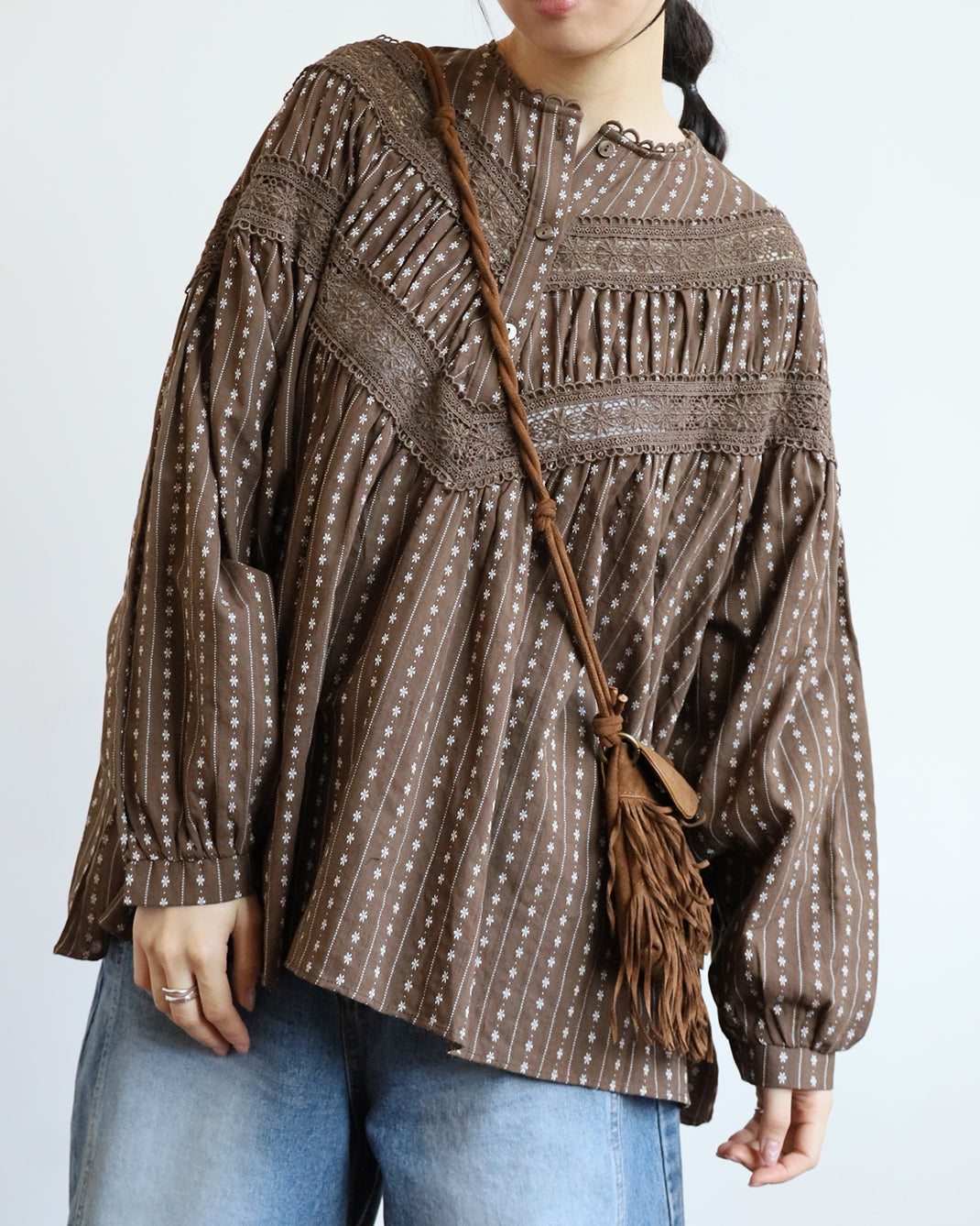 Lace Trimmed Swing Top (2 color)