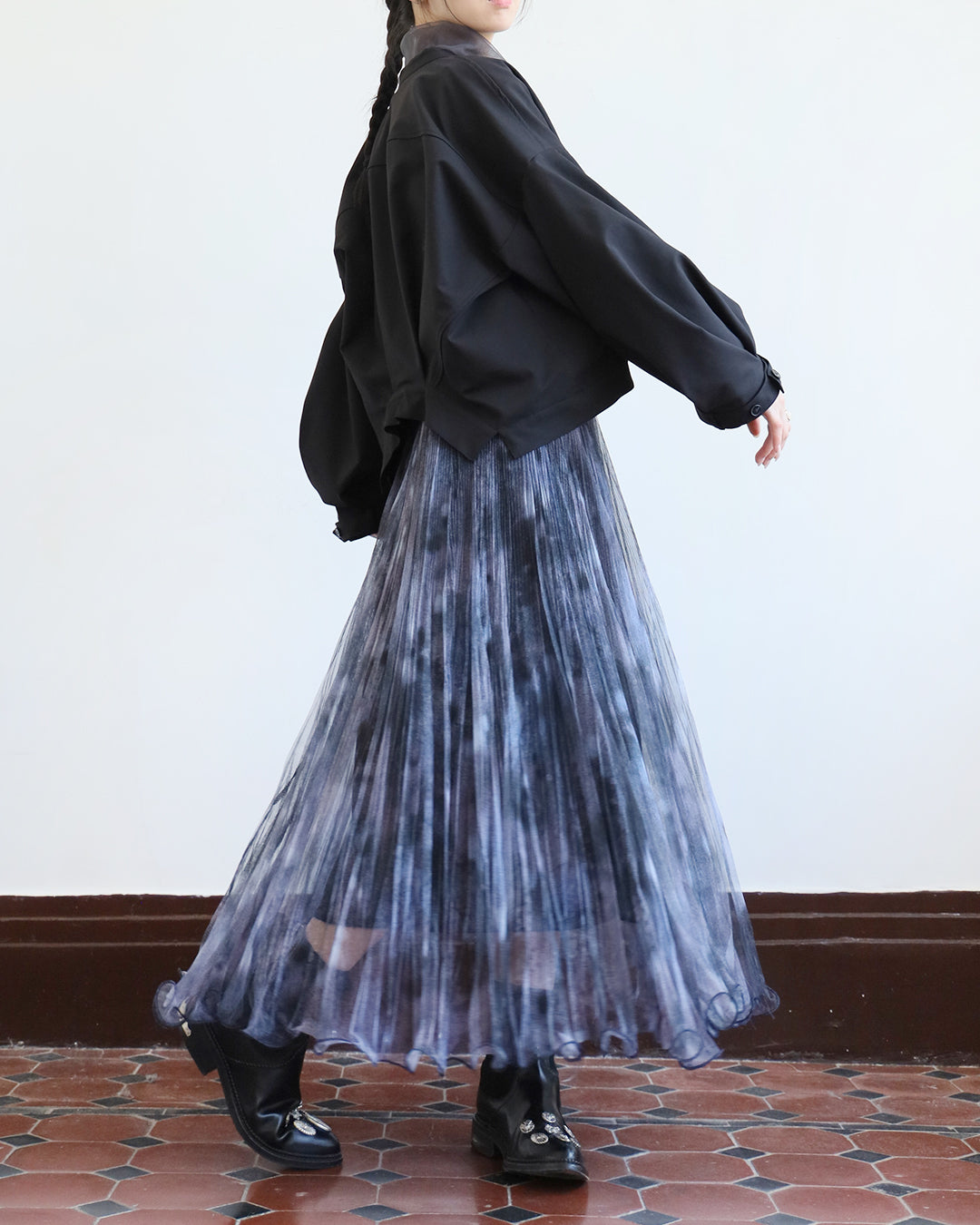 Mesh  Layered Skirt  (2 Colors)