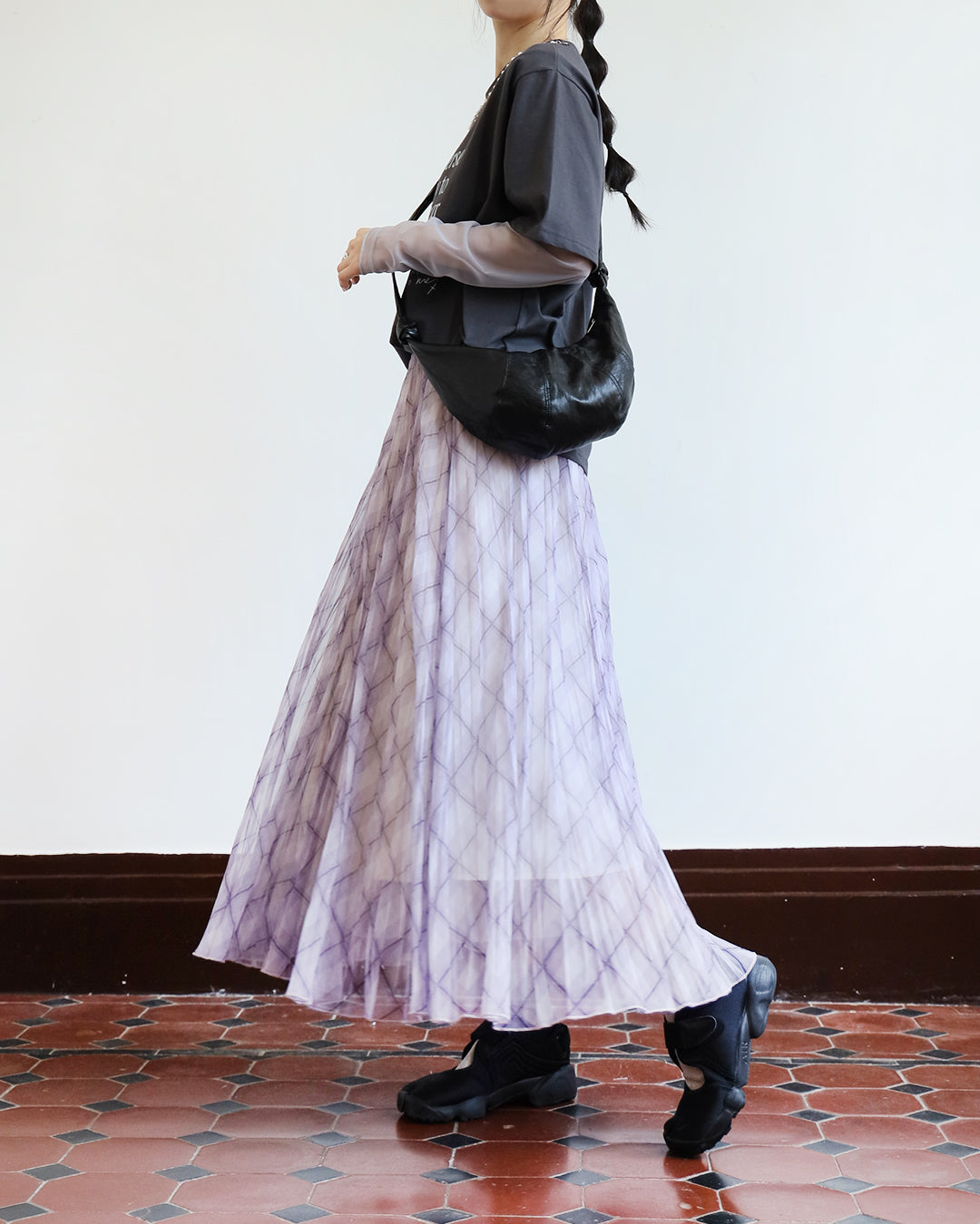Mesh Layer Checker Skirt