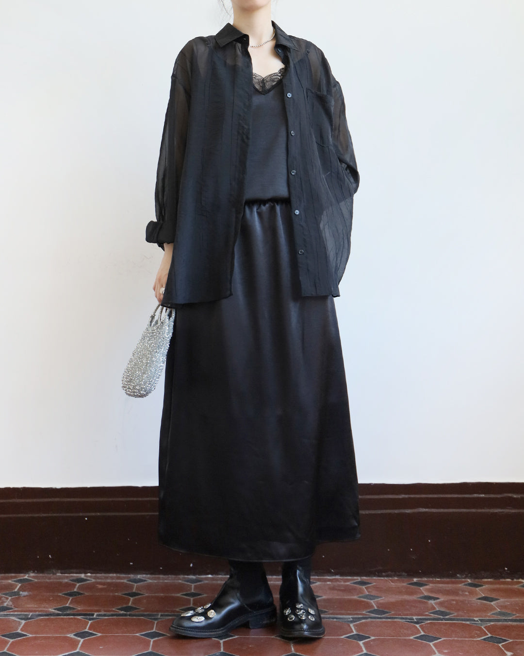 Satin Skirt  (3 Colors)