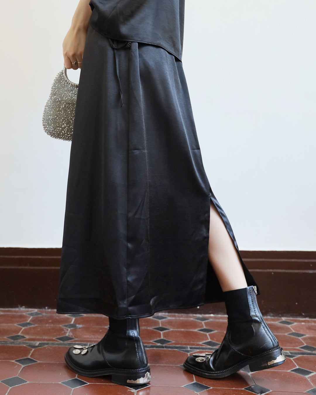 Satin Skirt  (3 Colors)