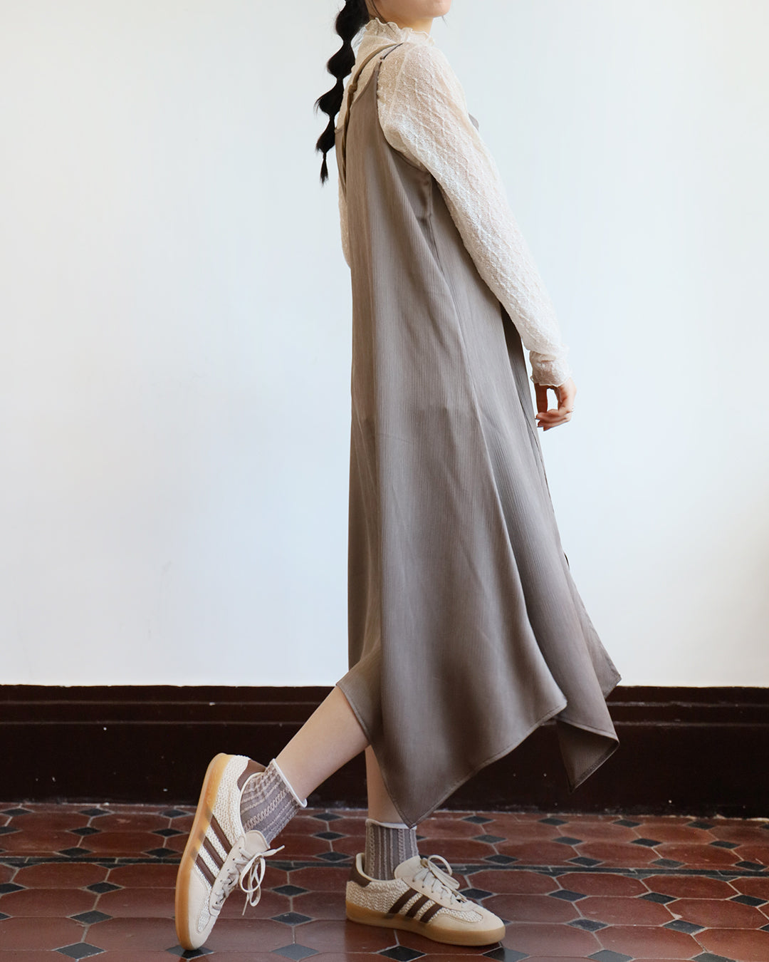 Asymmetric Cami Dress (2 color)