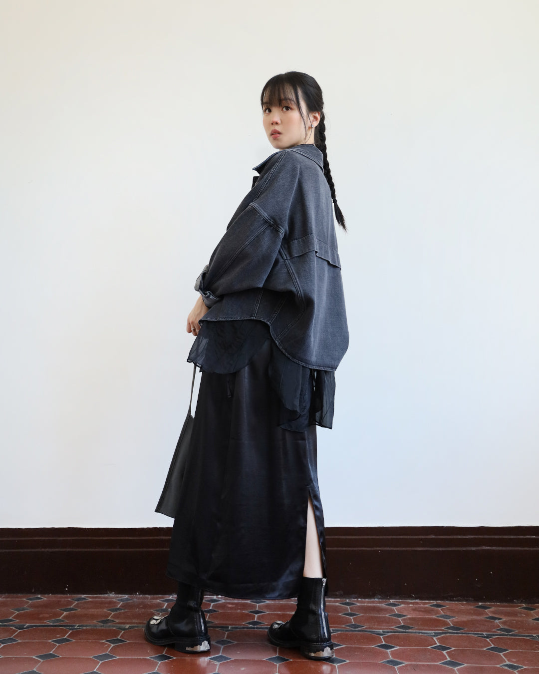 Denim Shirt Jacket (2 Colors)