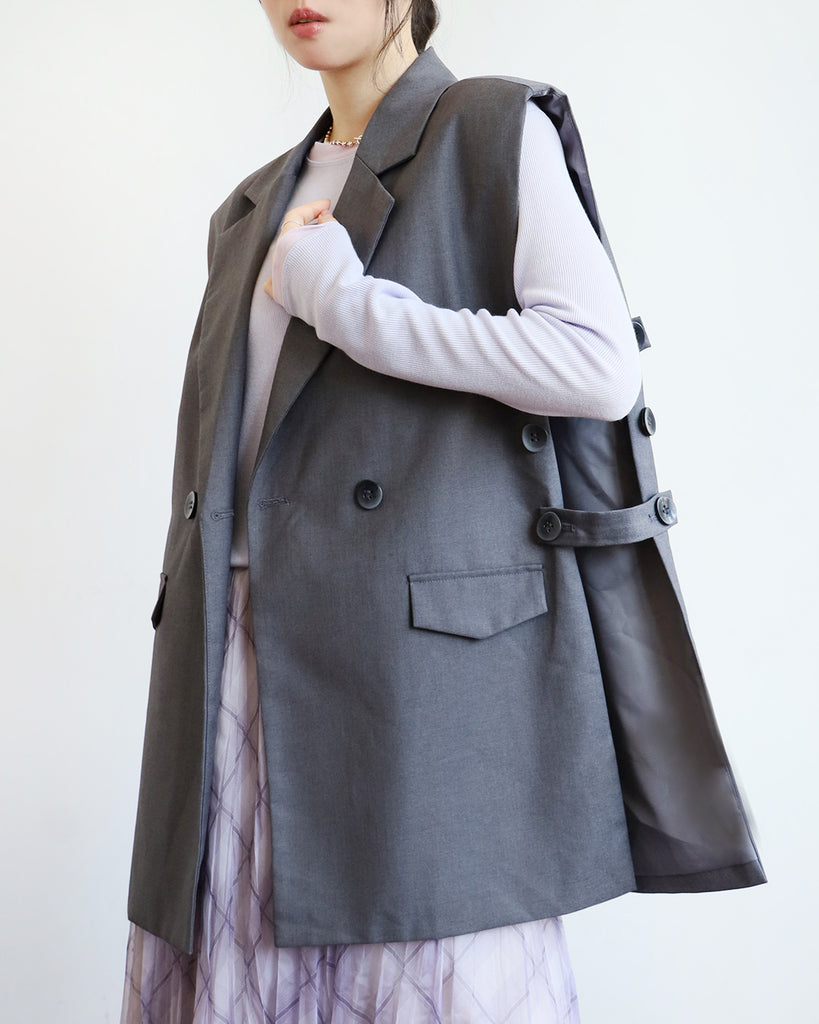 Side Buckle Vest (2 colors)