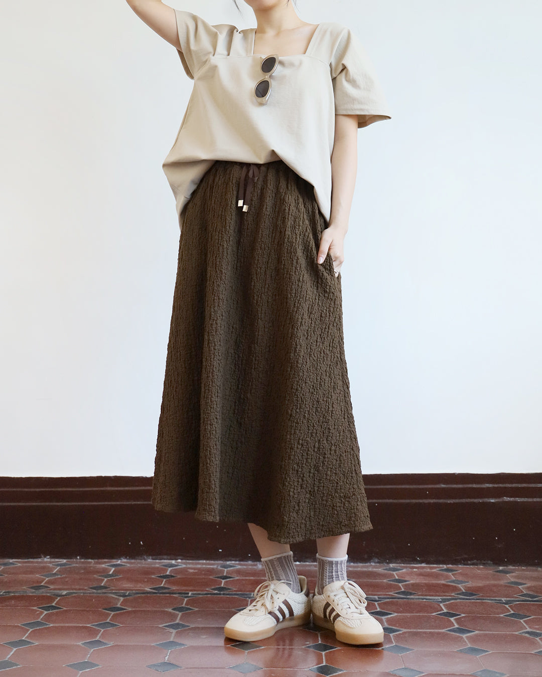 Square Collar Top (3 color)