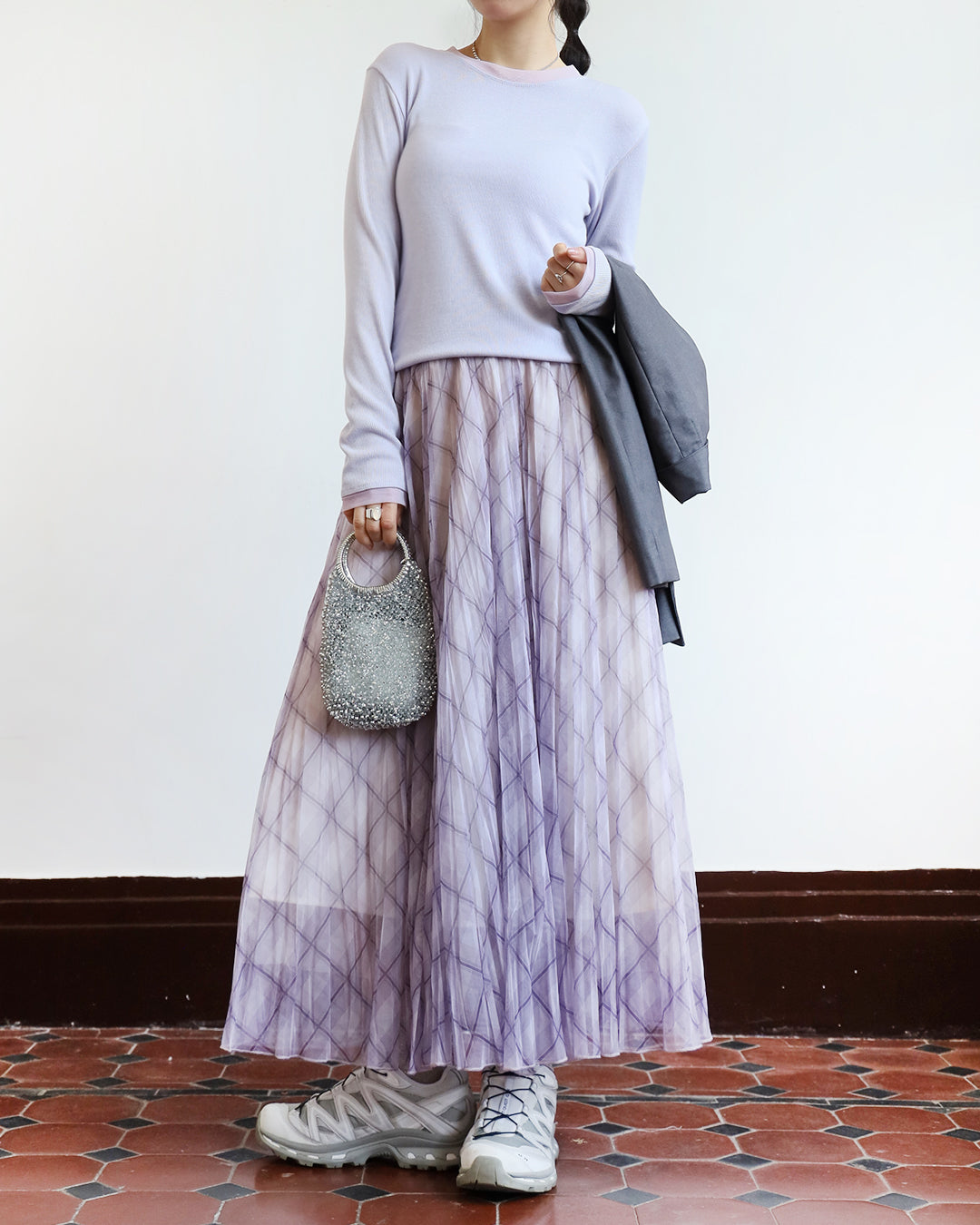 Mesh Layer Checker Skirt