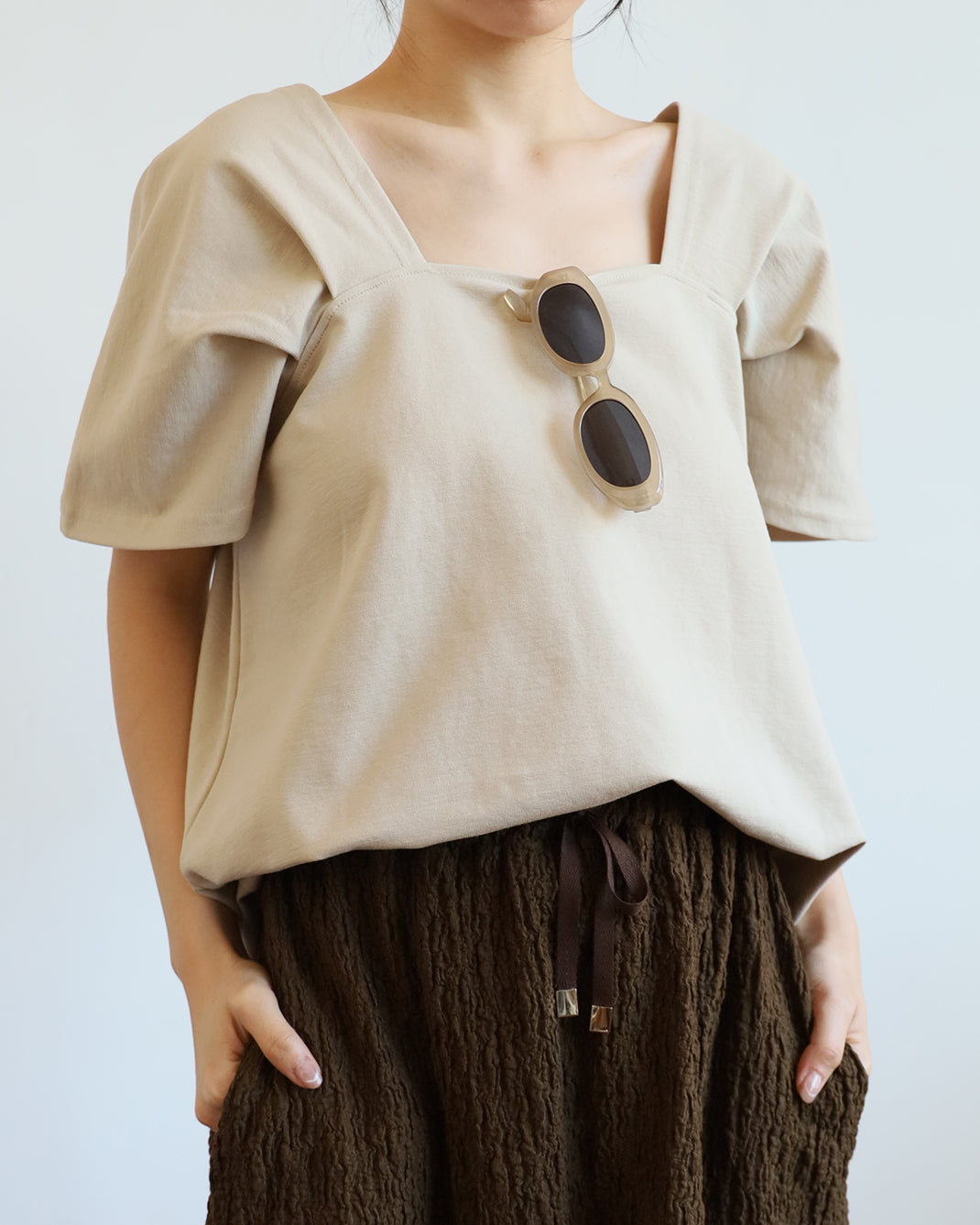 Square Collar Top (3 color)
