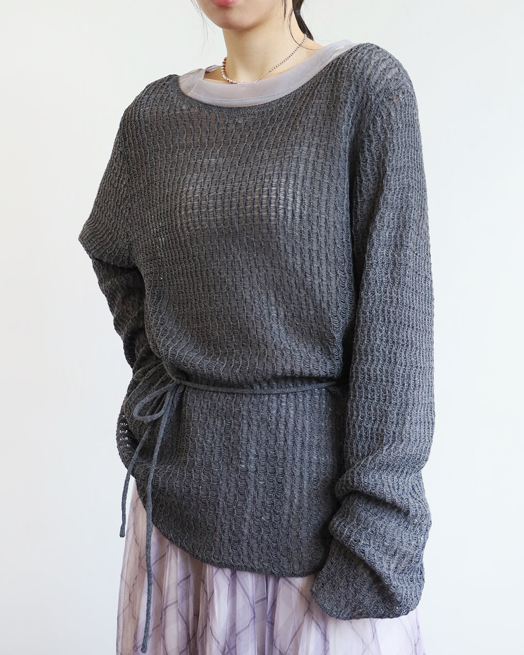 Summer Knit Top w/ Belt