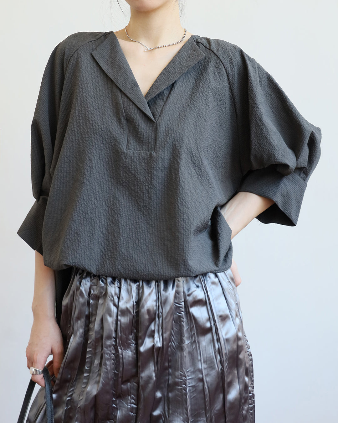 Texture Fabric Shirt (4 Colors)