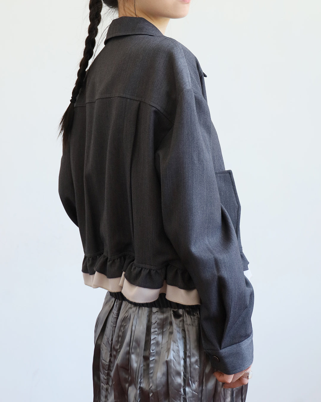 Ruffle Hem Jacket