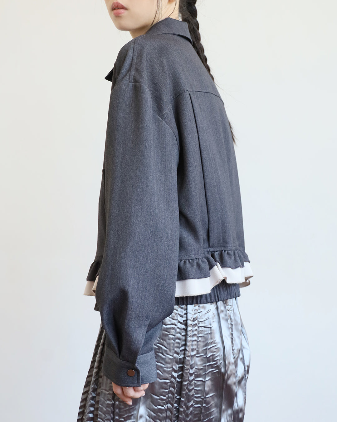 Ruffle Hem Jacket