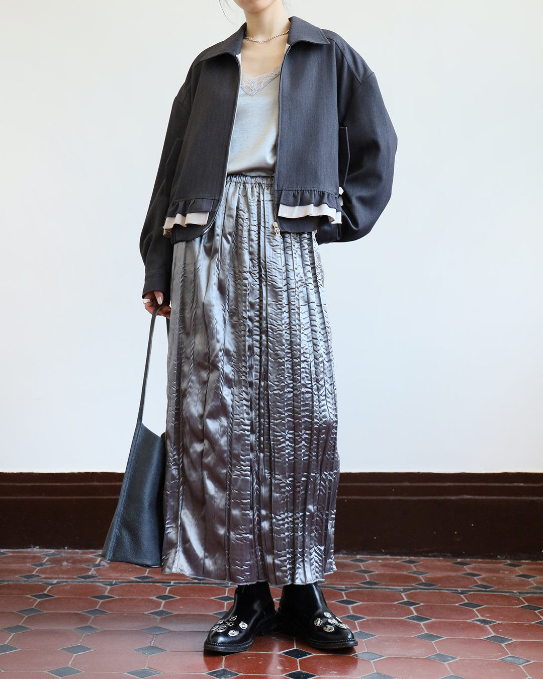Ruffle Hem Jacket