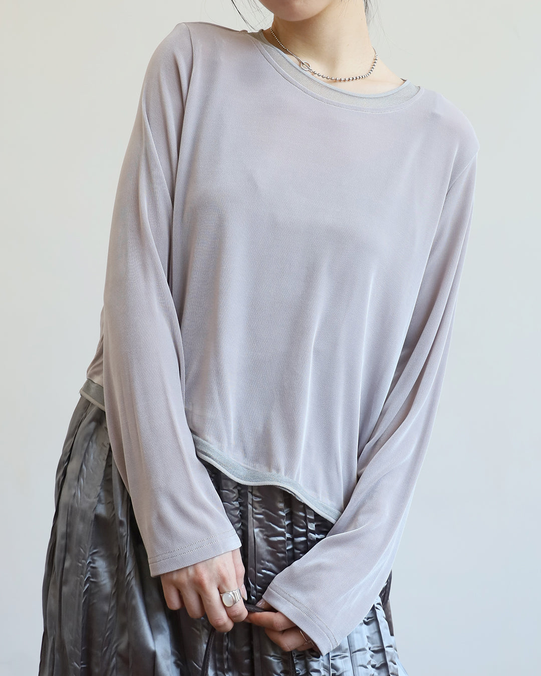 Mesh Trimmed Top (2 Colors)