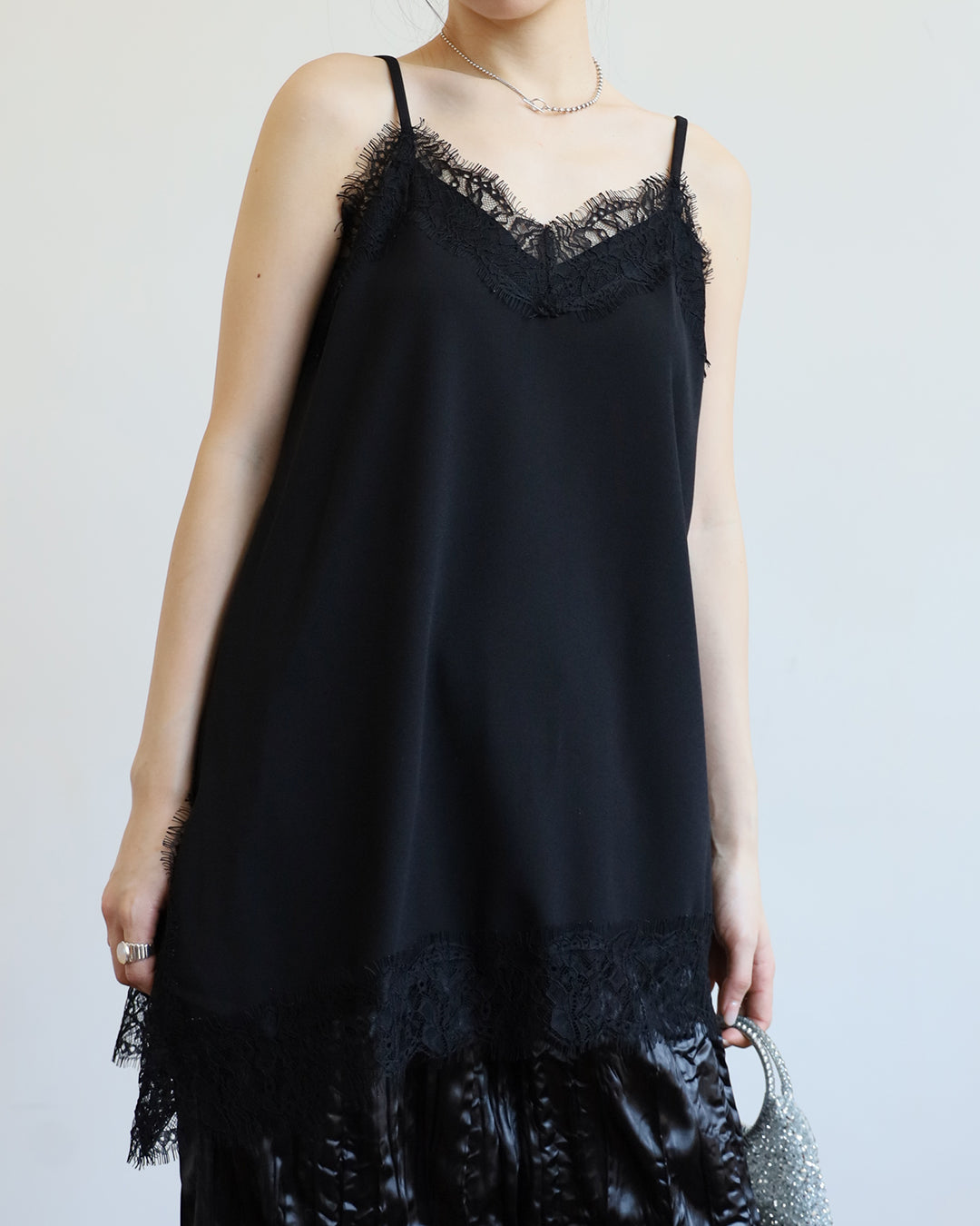 Lace Trim Cami Vest (3 Colors)