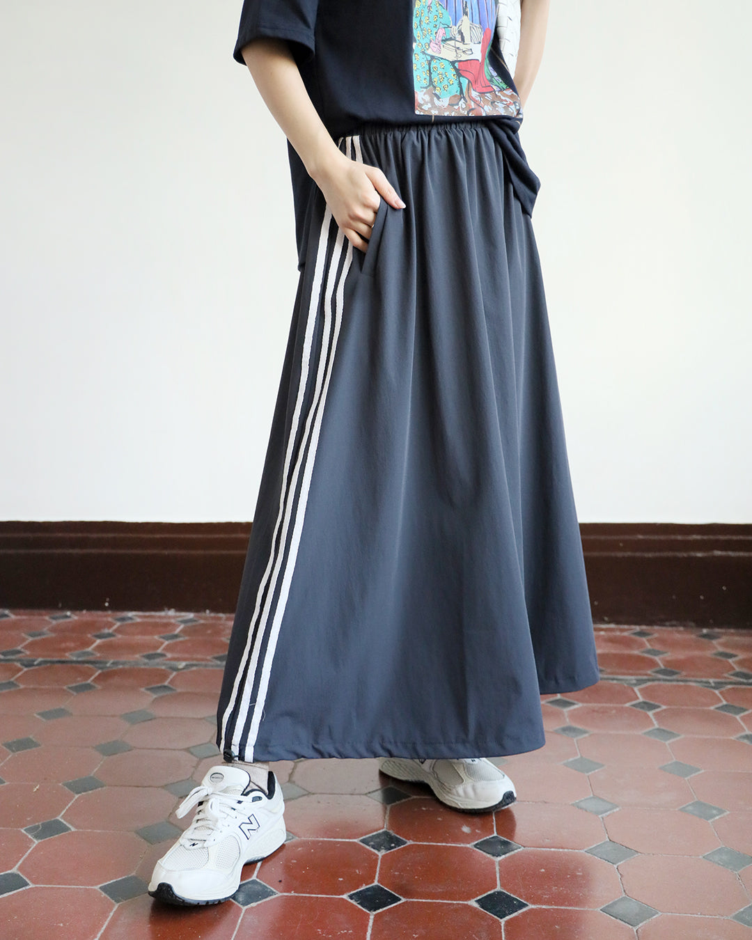 Sport Trim Ballon Skirt (2 Color)