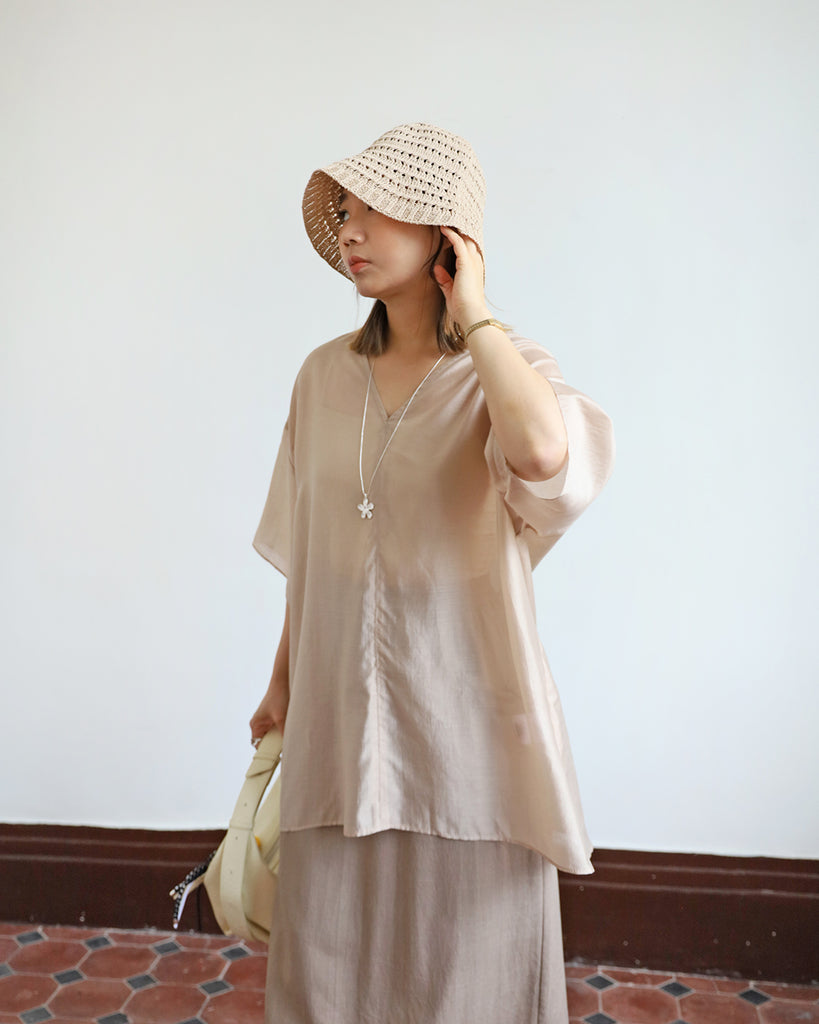 Reversible Silky Longline Top