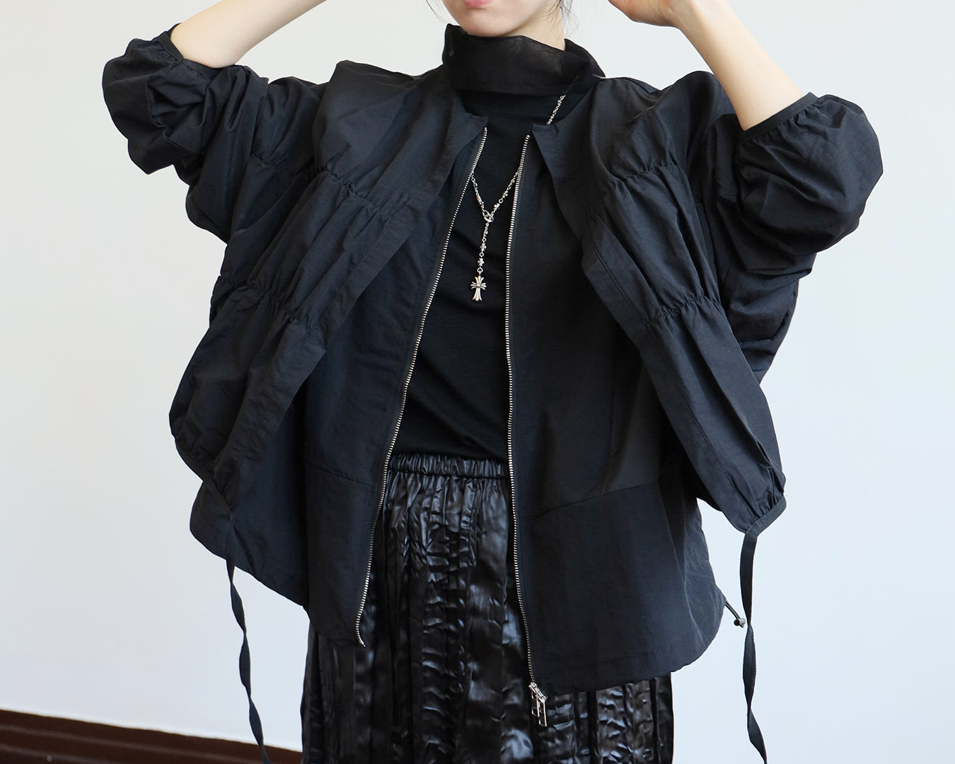 Ruched Layer Jacket (2 Colors)