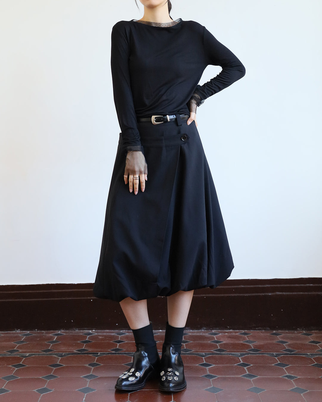 Ballon Midi Skirt (Size S-L)