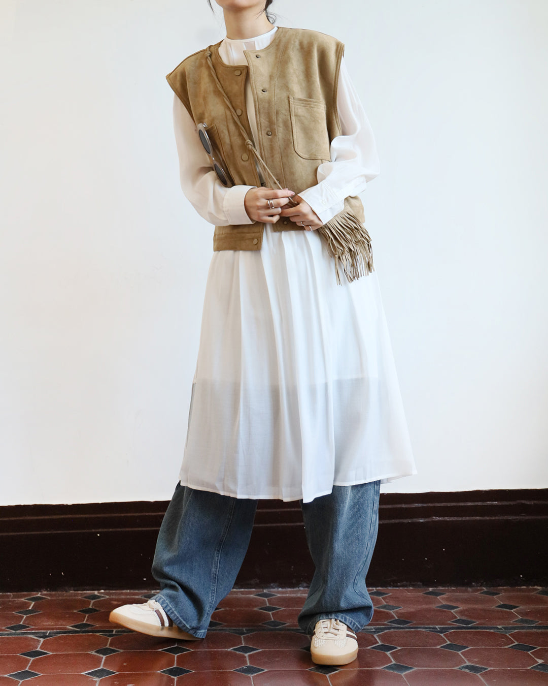 Pleated Dress w/ Inner Dress (2 color)