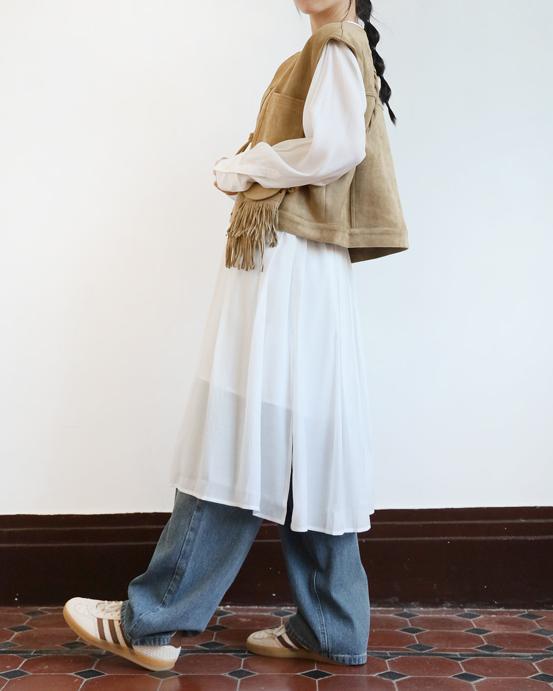 Pleated Dress w/ Inner Dress (2 color)
