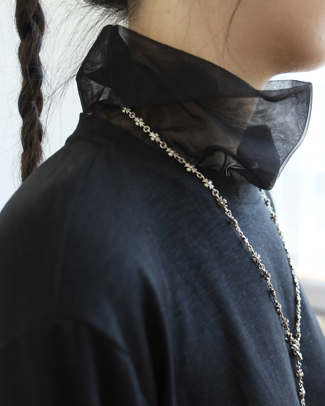 Mesh Turtle Neck Top (4 Colors)