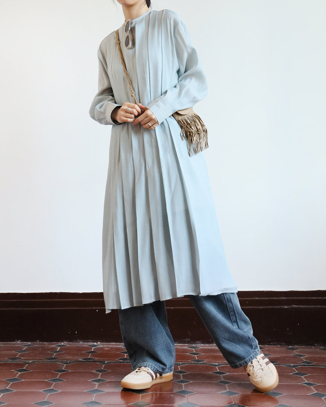 Pleated Dress w/ Inner Dress (2 color)