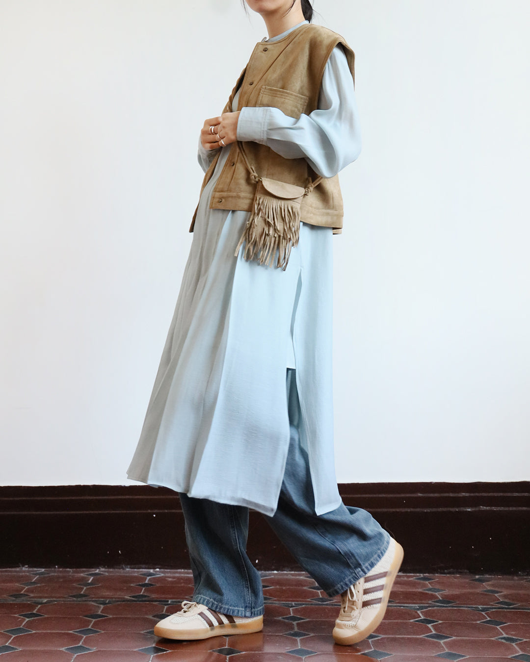 Pleated Dress w/ Inner Dress (2 color)