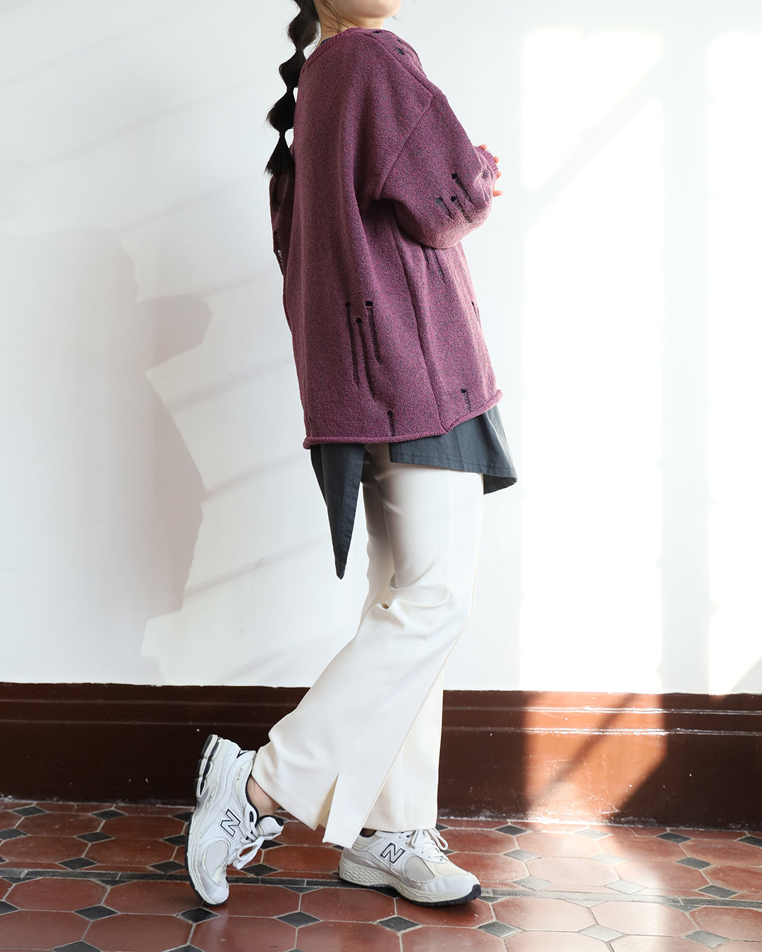 Side Split Longline Tee (2 color)