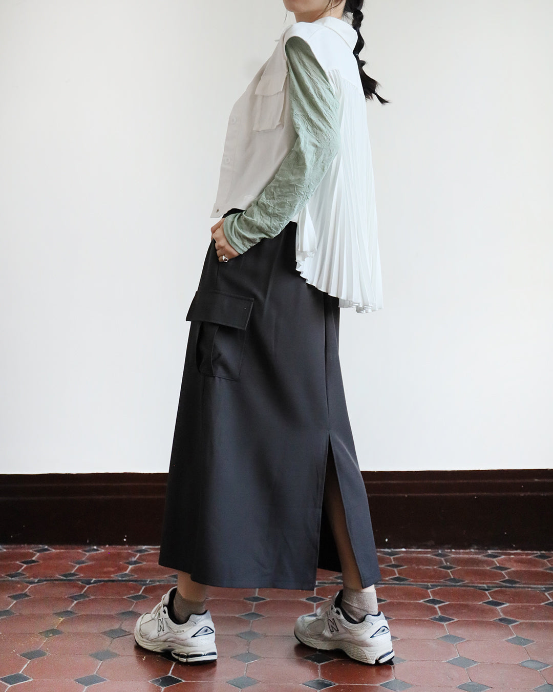 Side Pockets Skirt (3 Color)