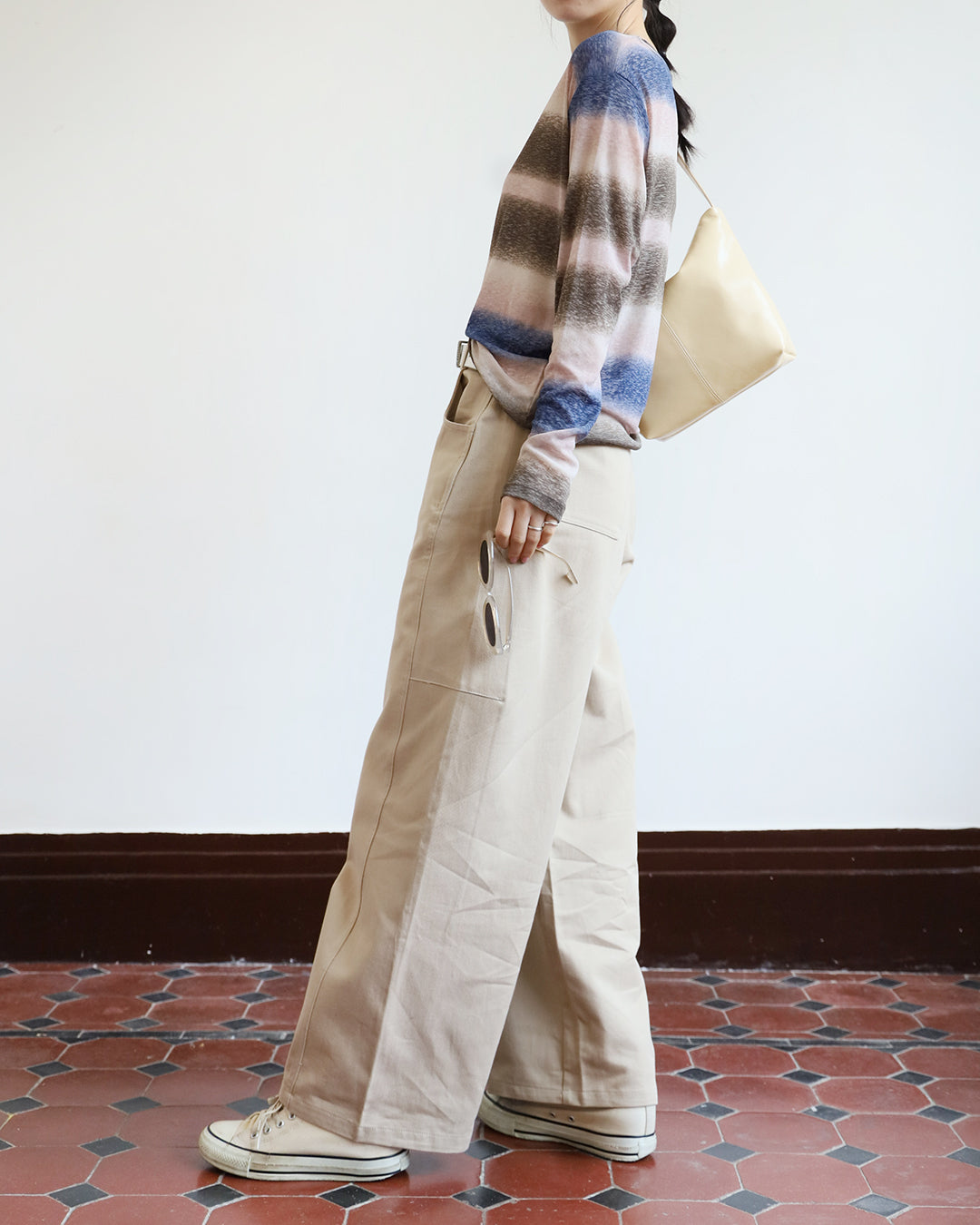 Barrel Leg Pants (2 color | Size M-L)
