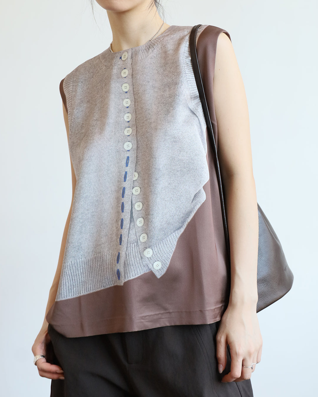 Fake Print Vest