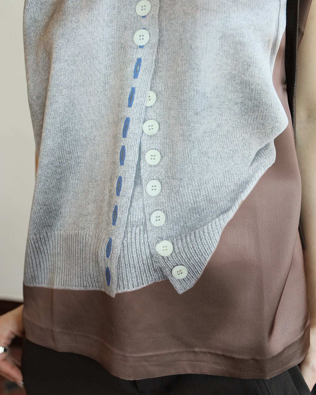 Fake Print Vest