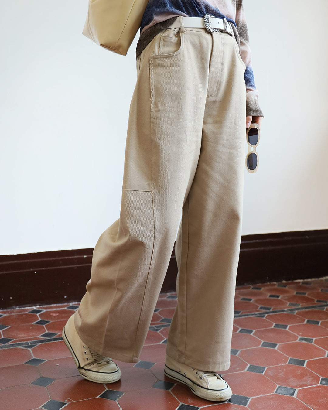 Barrel Leg Pants (2 color | Size M-L)