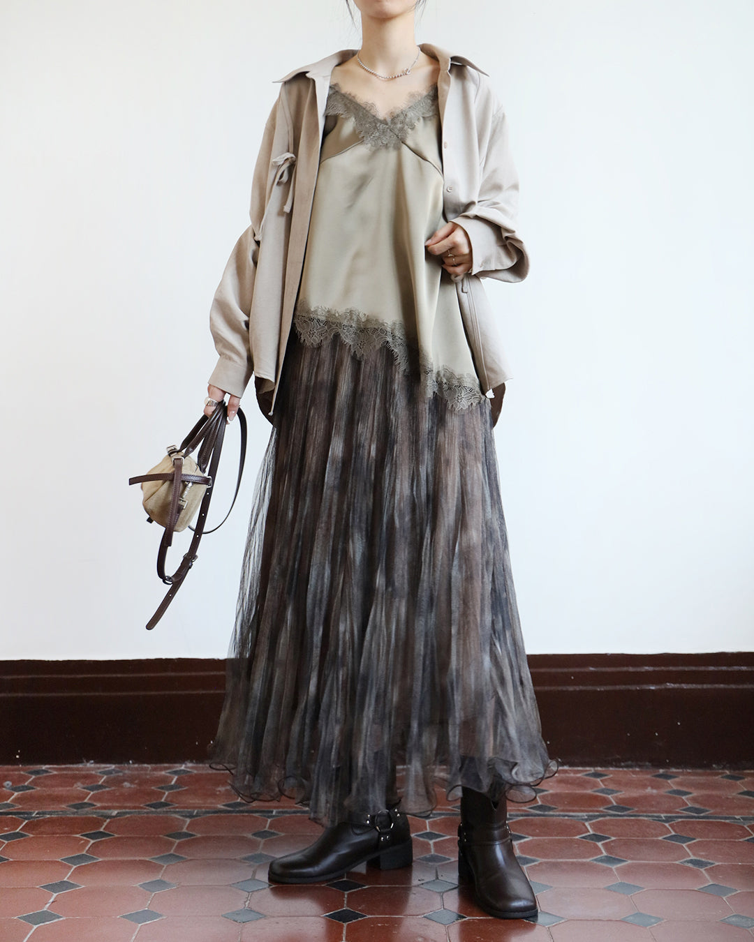 Mesh  Layered Skirt  (2 Colors)