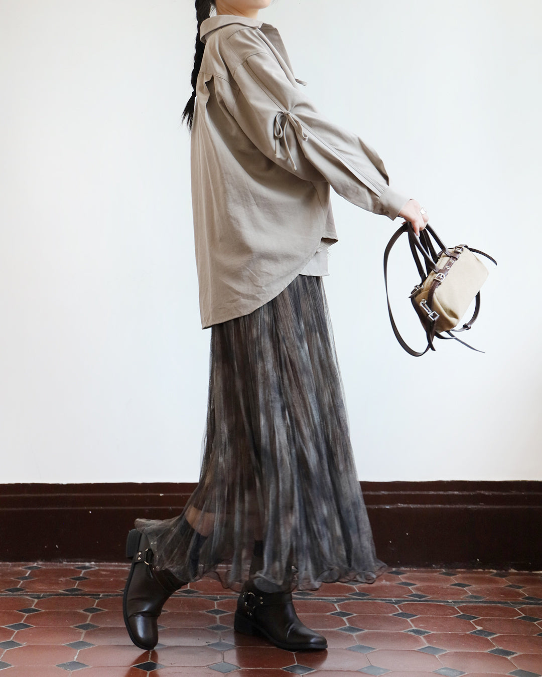 Mesh  Layered Skirt  (2 Colors)