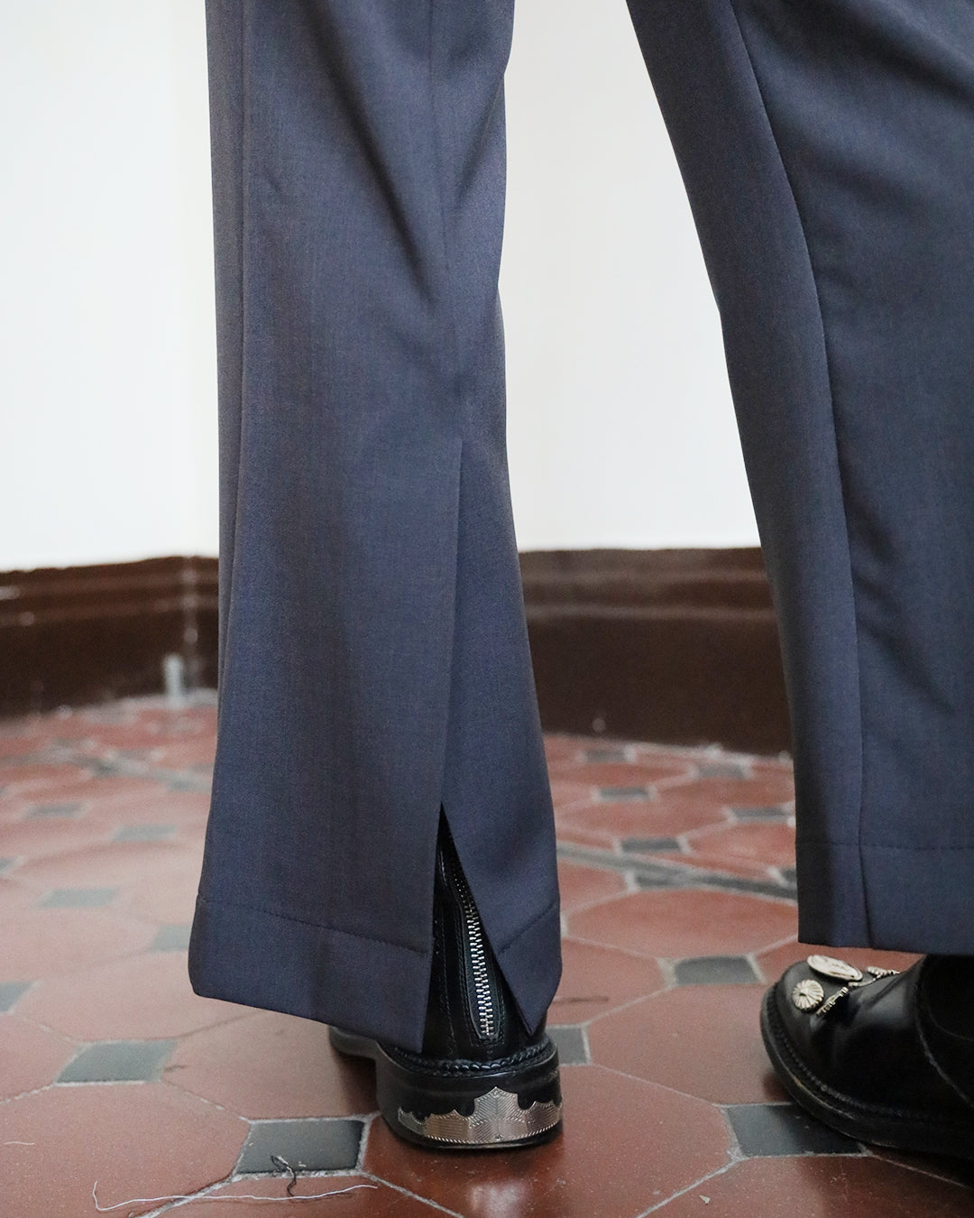 Back Split Flared Pants (3 colors)