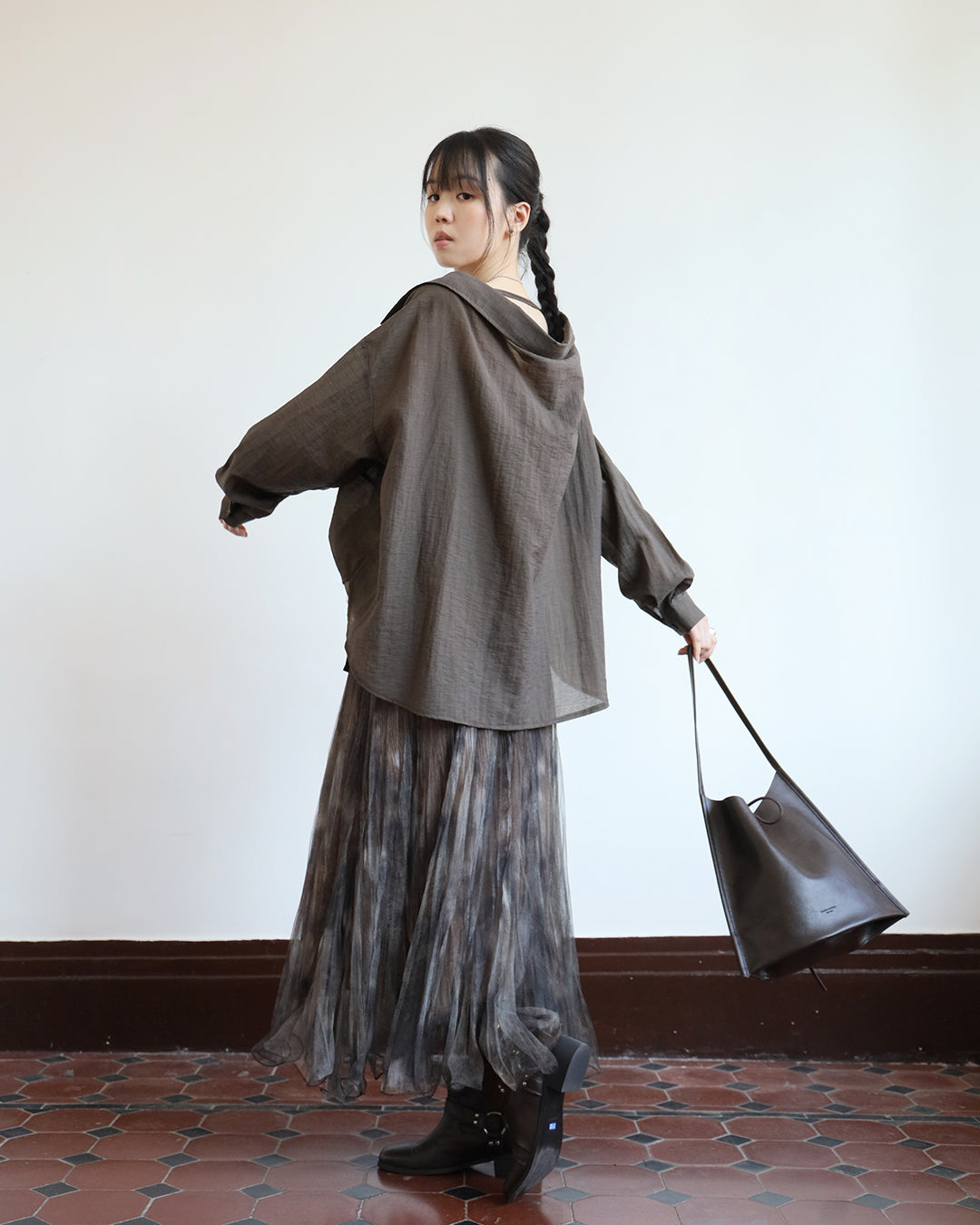 Mesh  Layered Skirt  (2 Colors)
