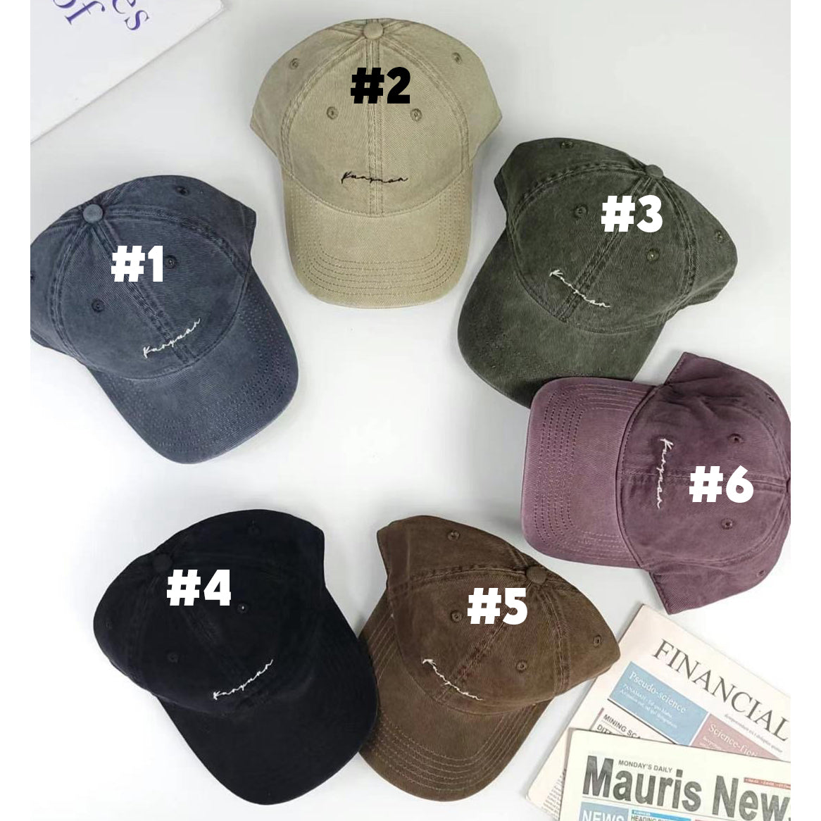 Washed Cap (6 color)