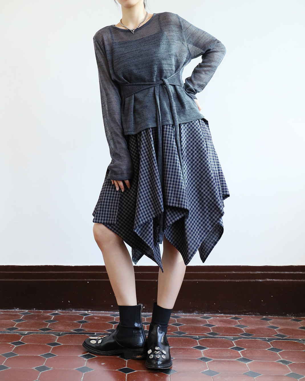 Tie Waist Knit Top (3 color)