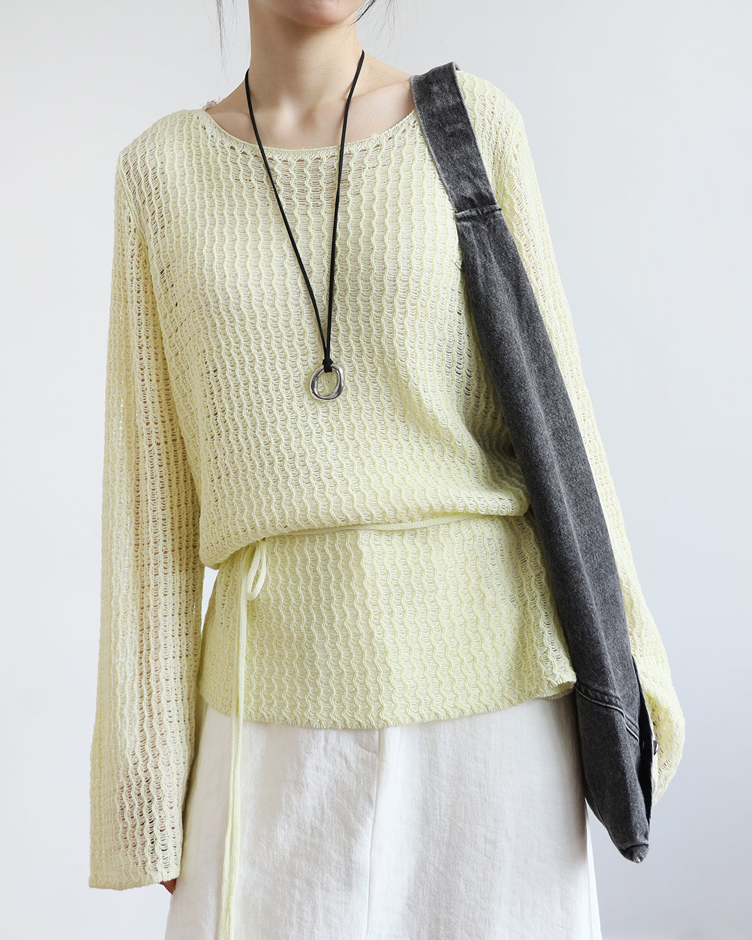 Summer Knit Top w/ Belt