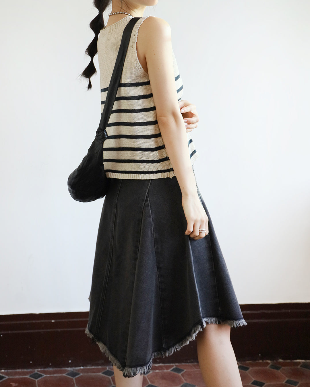 Striped Knit Vest (2 color)