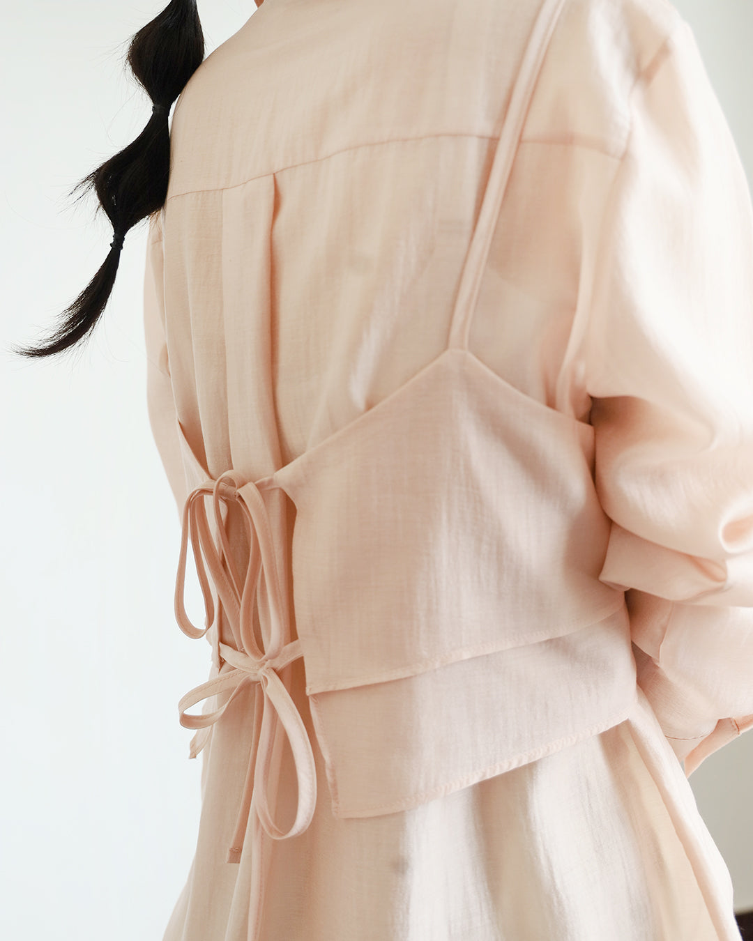 Silky Shirt + Cami Top (Set)