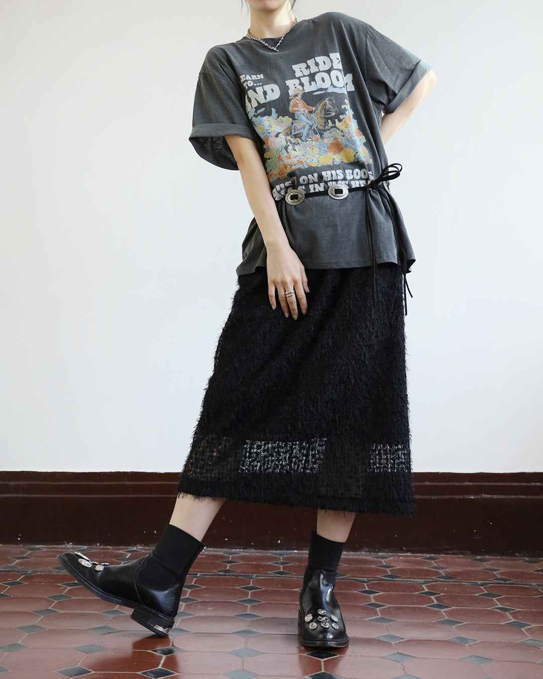 Cowboy Printed Tee (2 color)