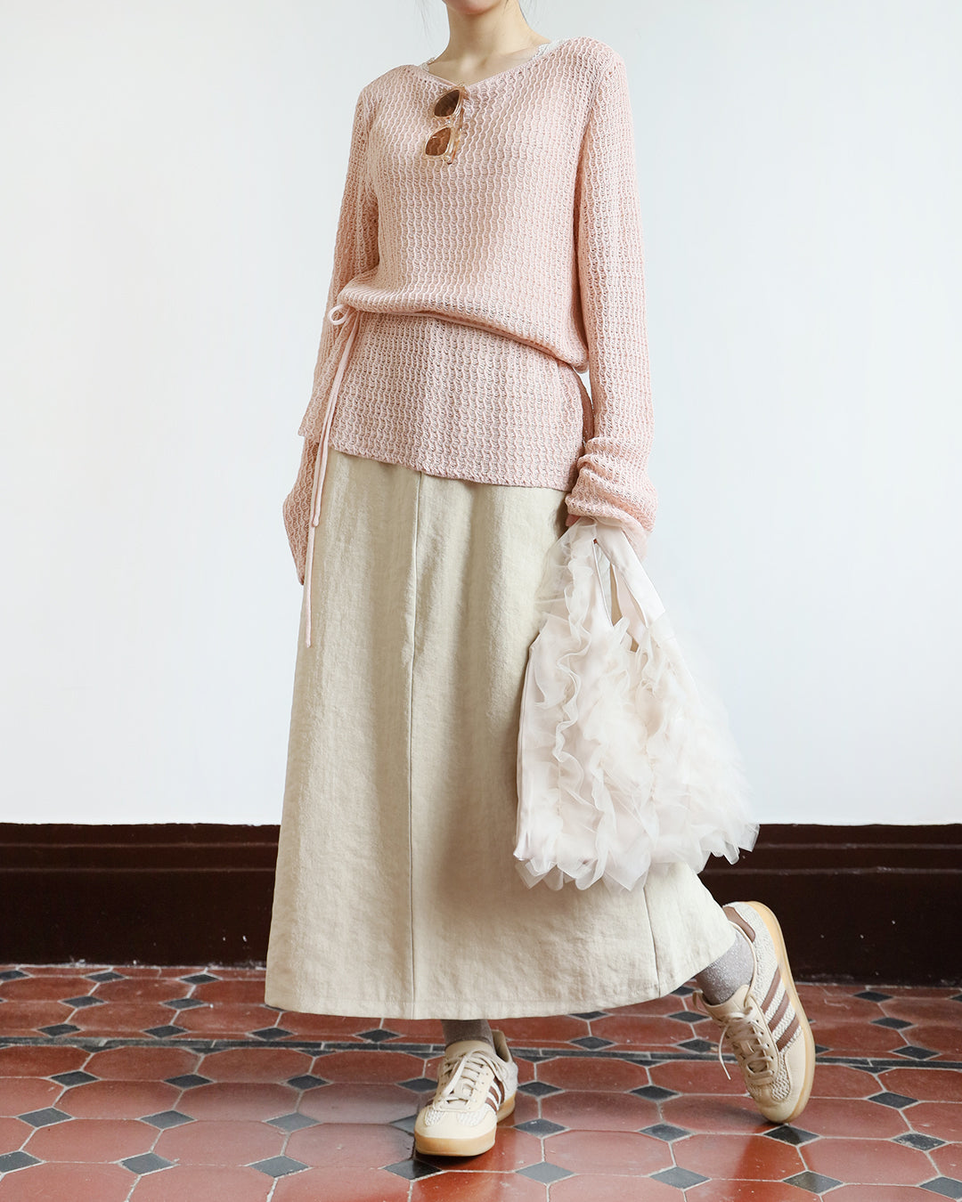 Summer Knit Top w/ Belt