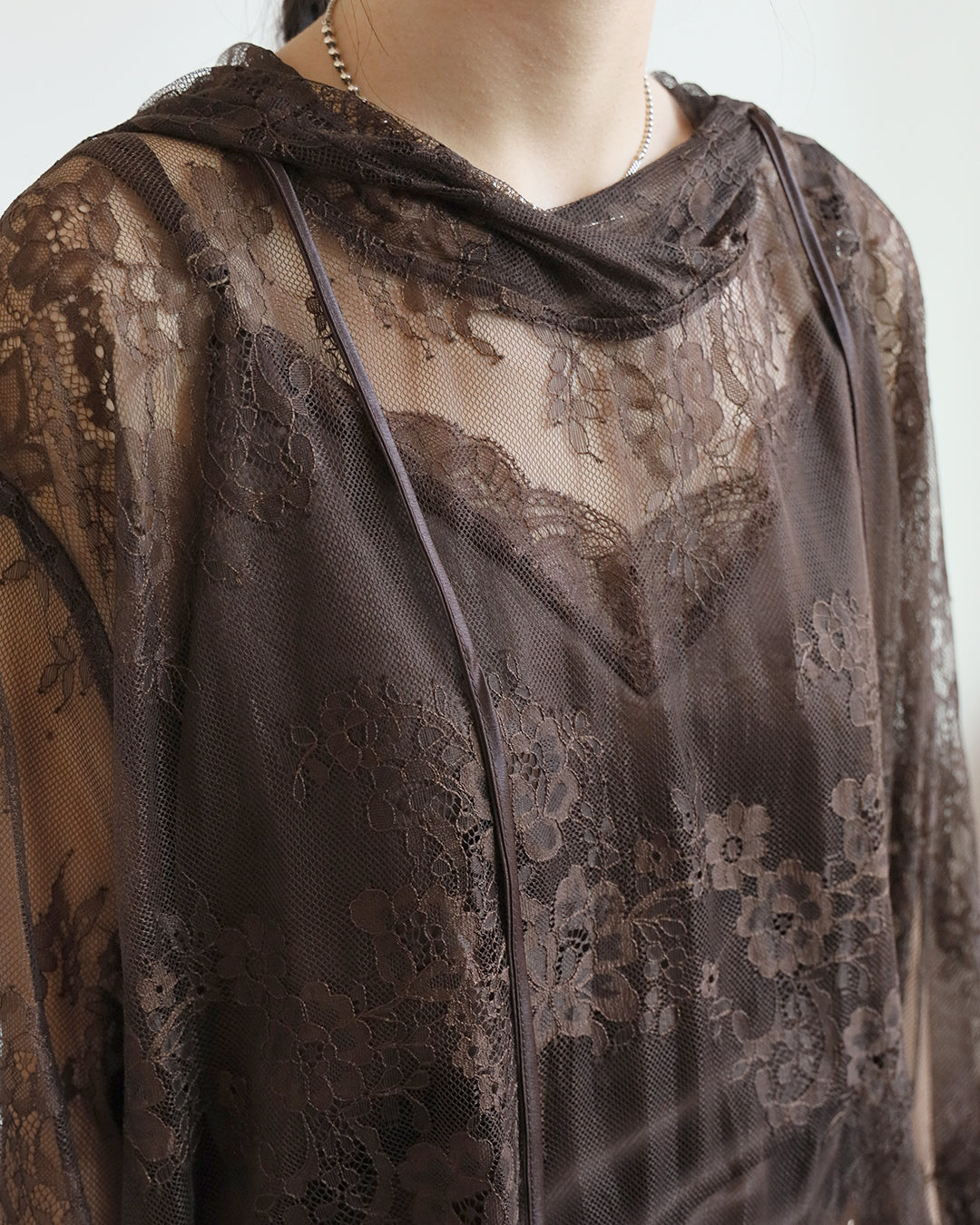 Hooded Lace Top (2 Colors)