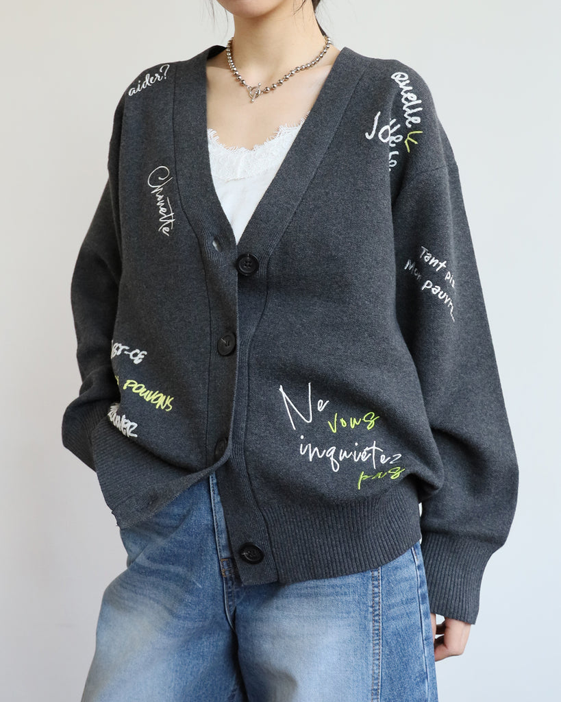 Embroidery Cardigan