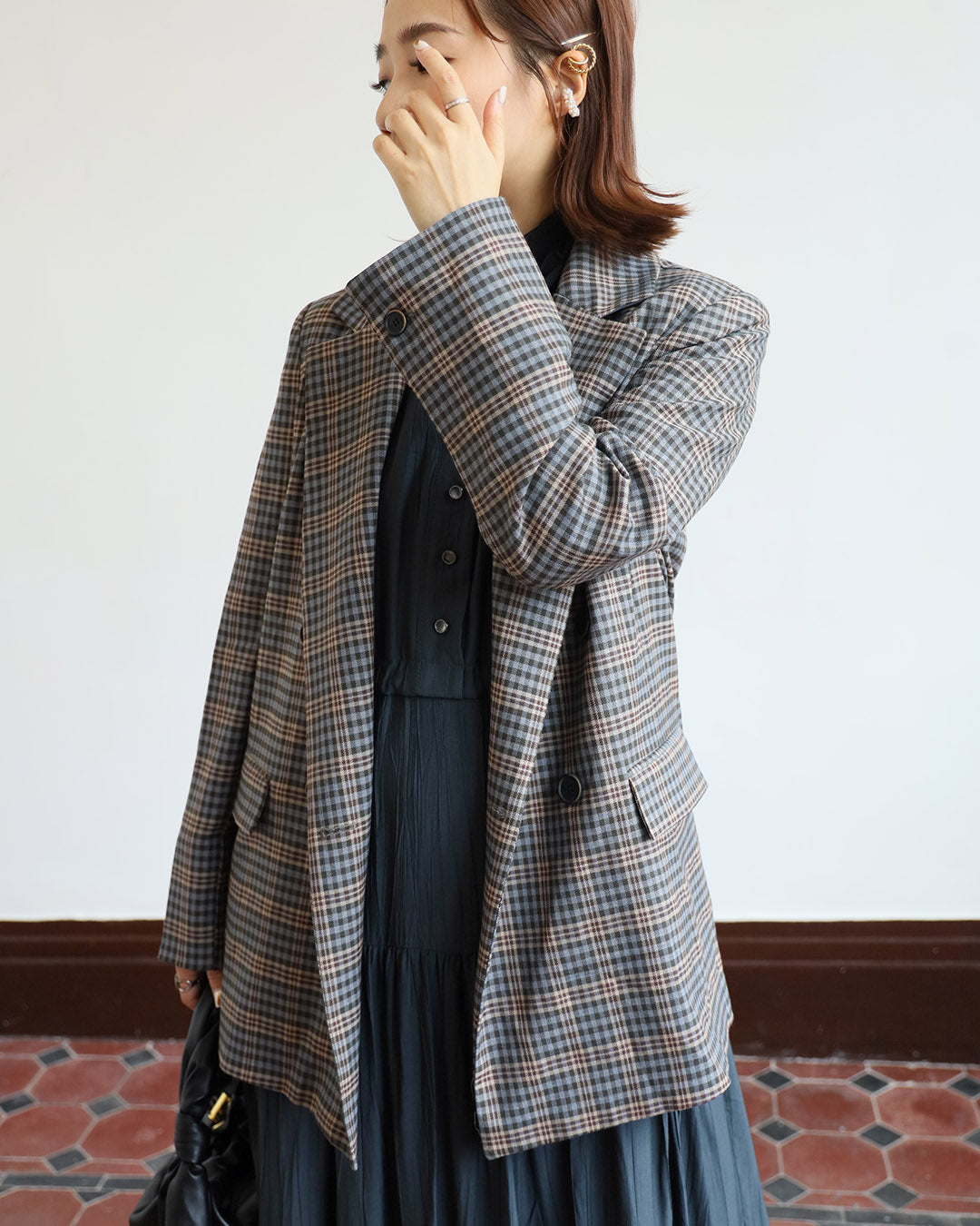 Vintage Checker Blazer
