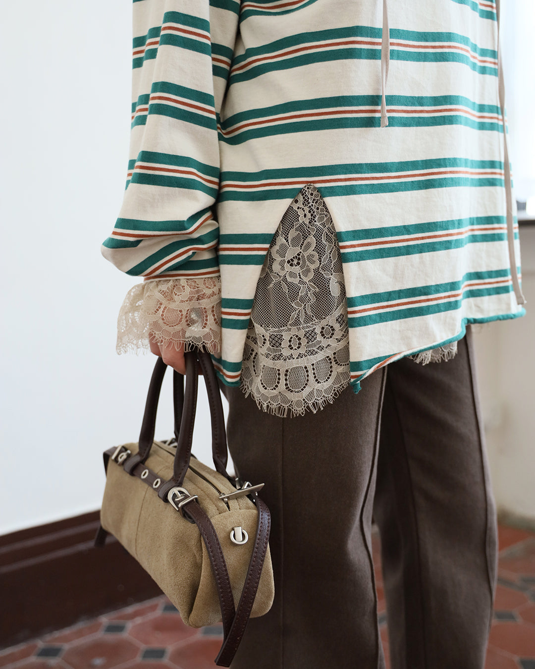 Hooded Lace Top (2 Colors)
